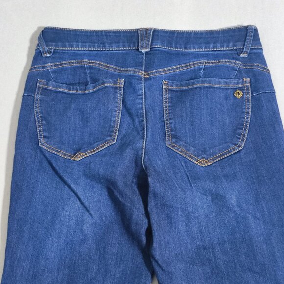 Democracy Jeans women's size 6 ink blue Angie "Ab"Solution Straight leg jeans - Picture 4 of 13